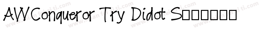 AWConqueror Try Didot S字体转换